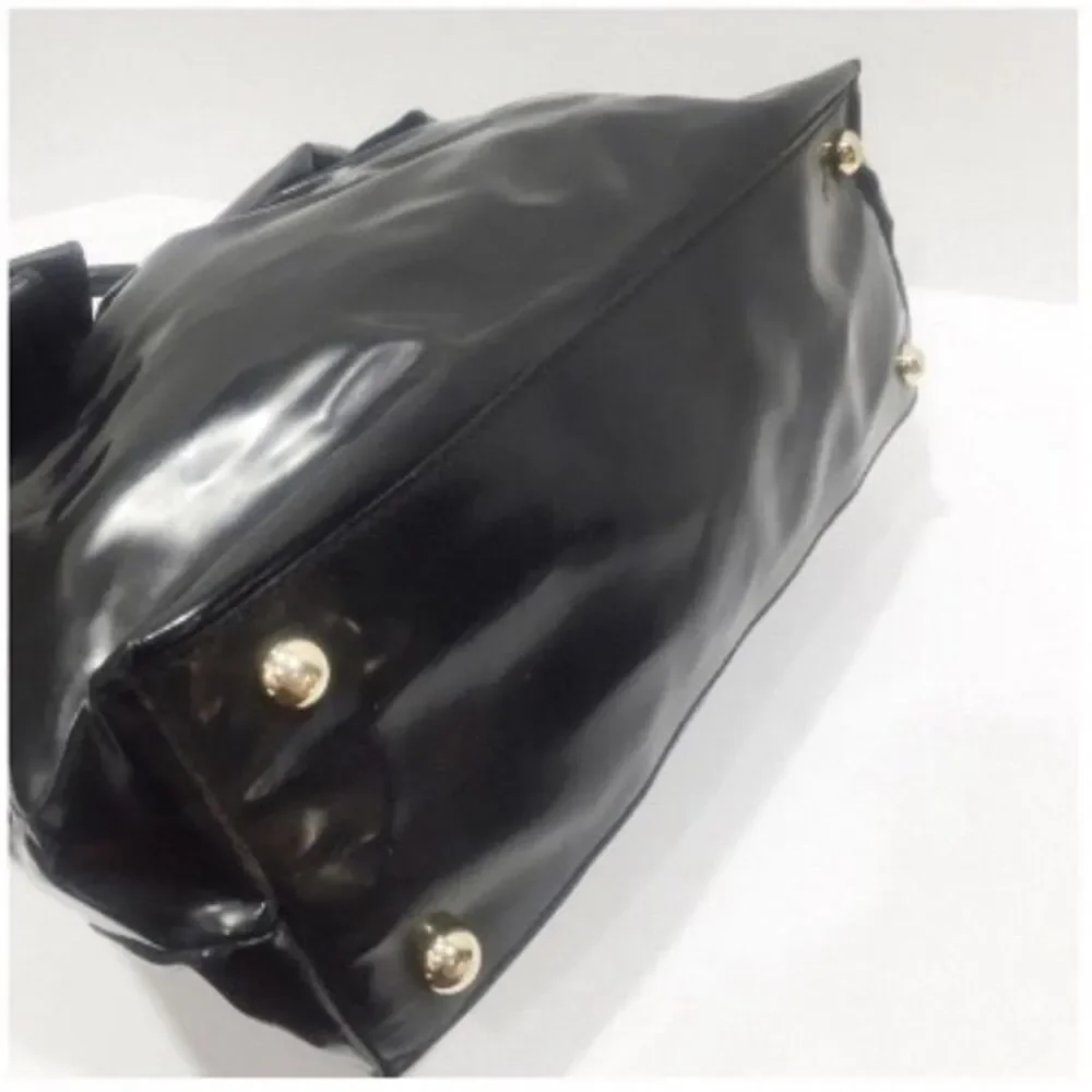LAST MARKDOWN! Valentino Garavani Black Patent Leather Bow Satchel Bag